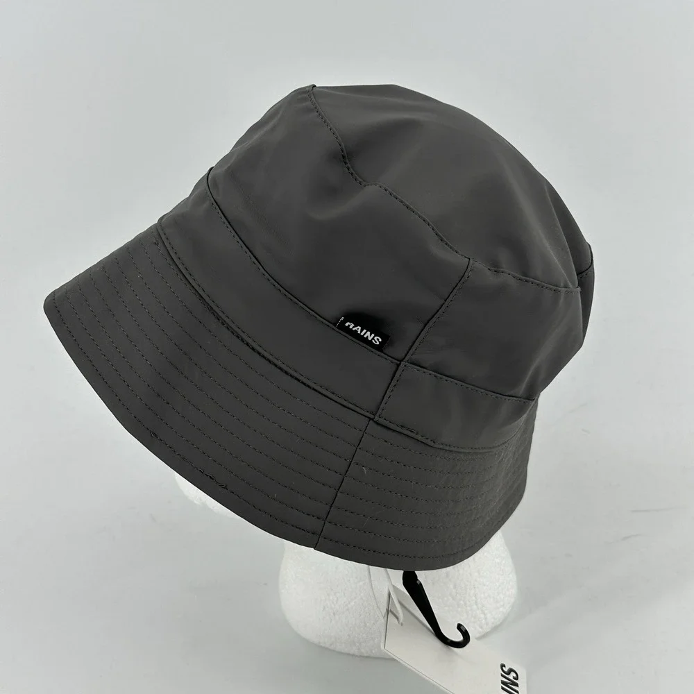 RAINS Gray Bucket Hat Ne Size Unisex New Fishing Boating Golf NWT